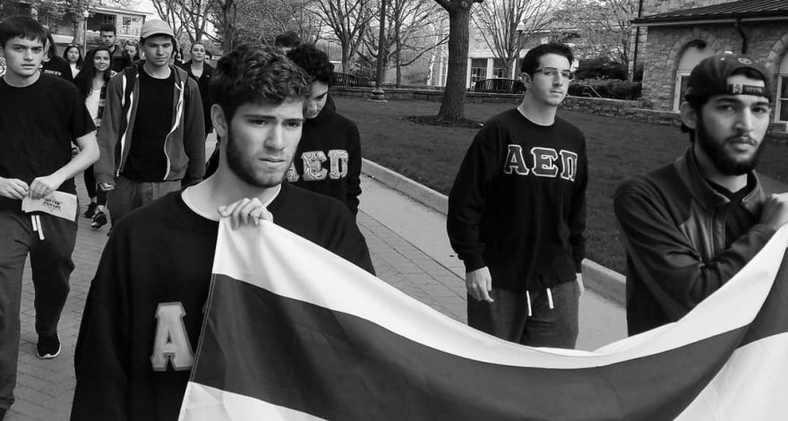 Brothers of AEPi participate in We Walk to Remember annual holocaust remembrance
