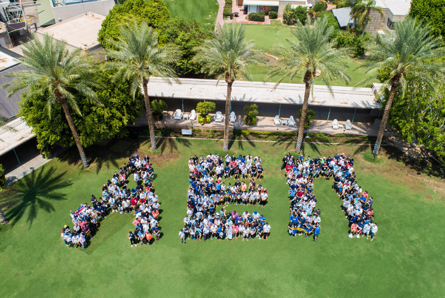 Squaw Peak Group Photo AEPi 105 Drone Shot