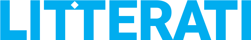 Litterati Text Logo Blue