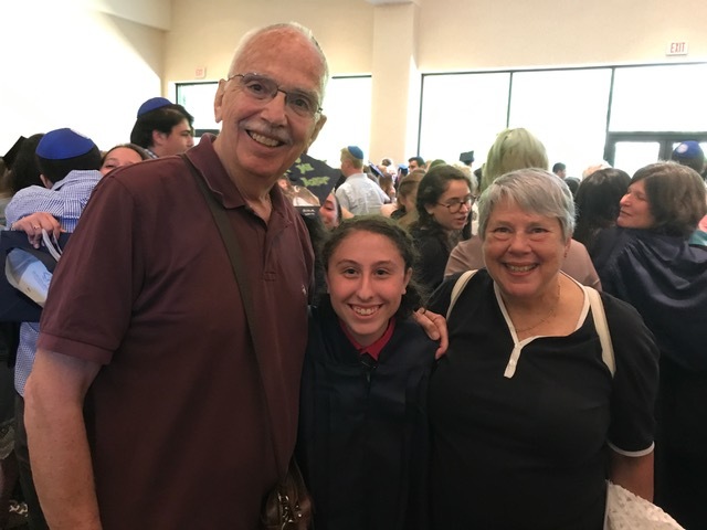 PSM Rabbi Stanley Davids, his grandson James and wife Resa in 2017