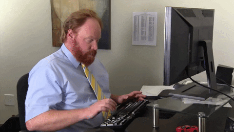 computer typing